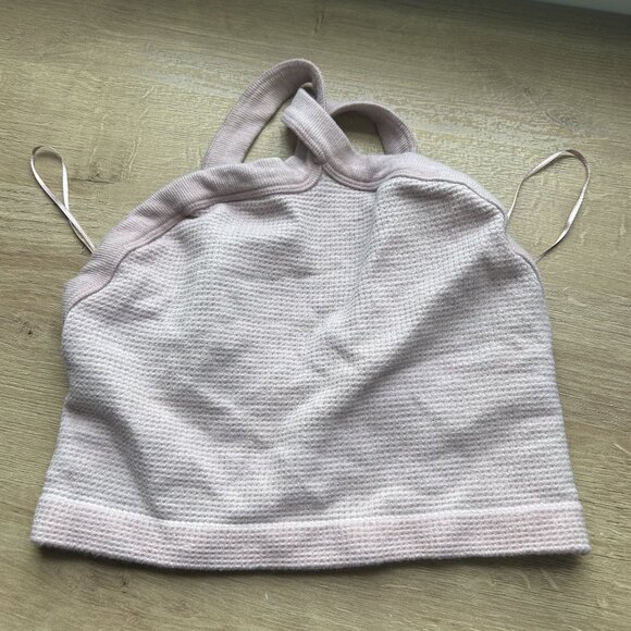 Urban Outfitters Out From Under Pink Waffle Crop Top Women's Medium/Large M/L - Picture 1 of 5